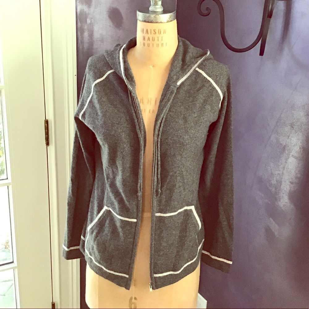 100% Cashmere  Willi Smith Zip Up